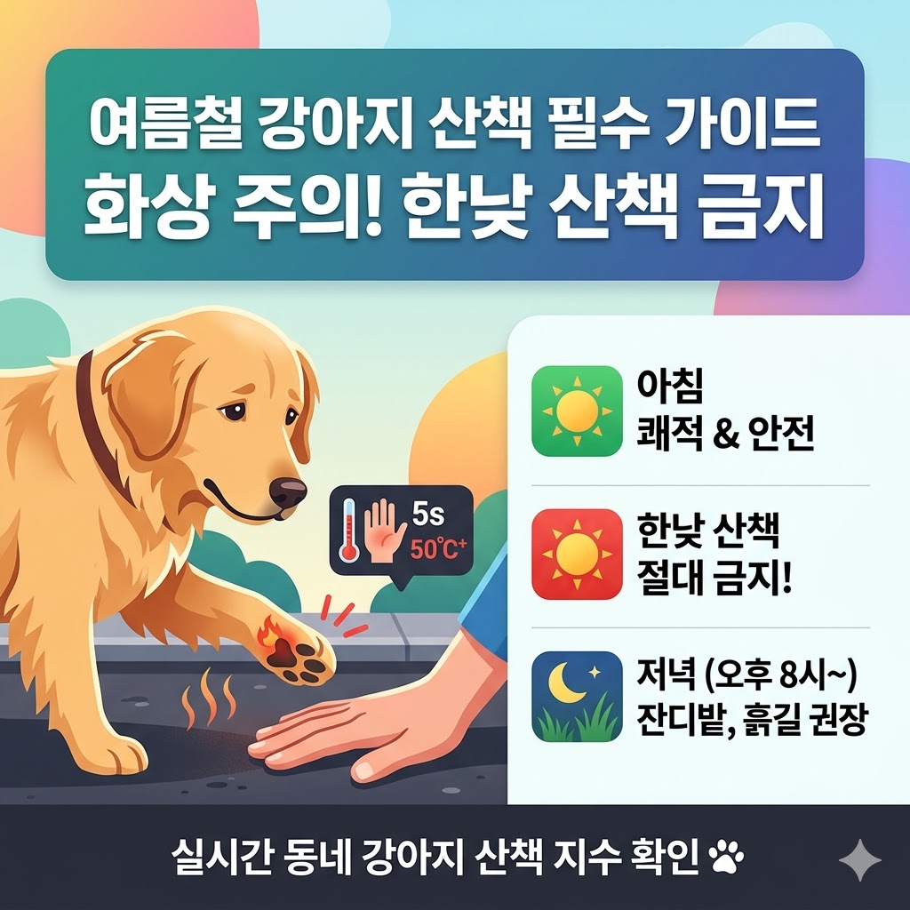 여름철 강아지 산책