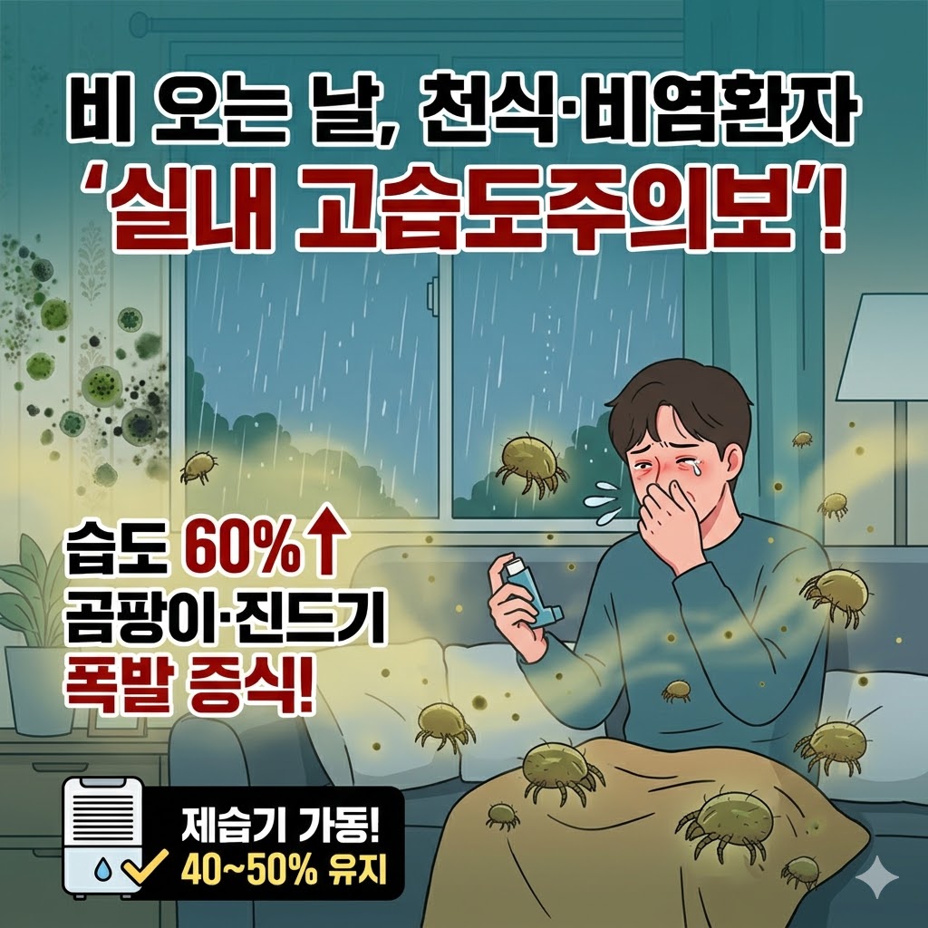 장마철 습도 곰팡이